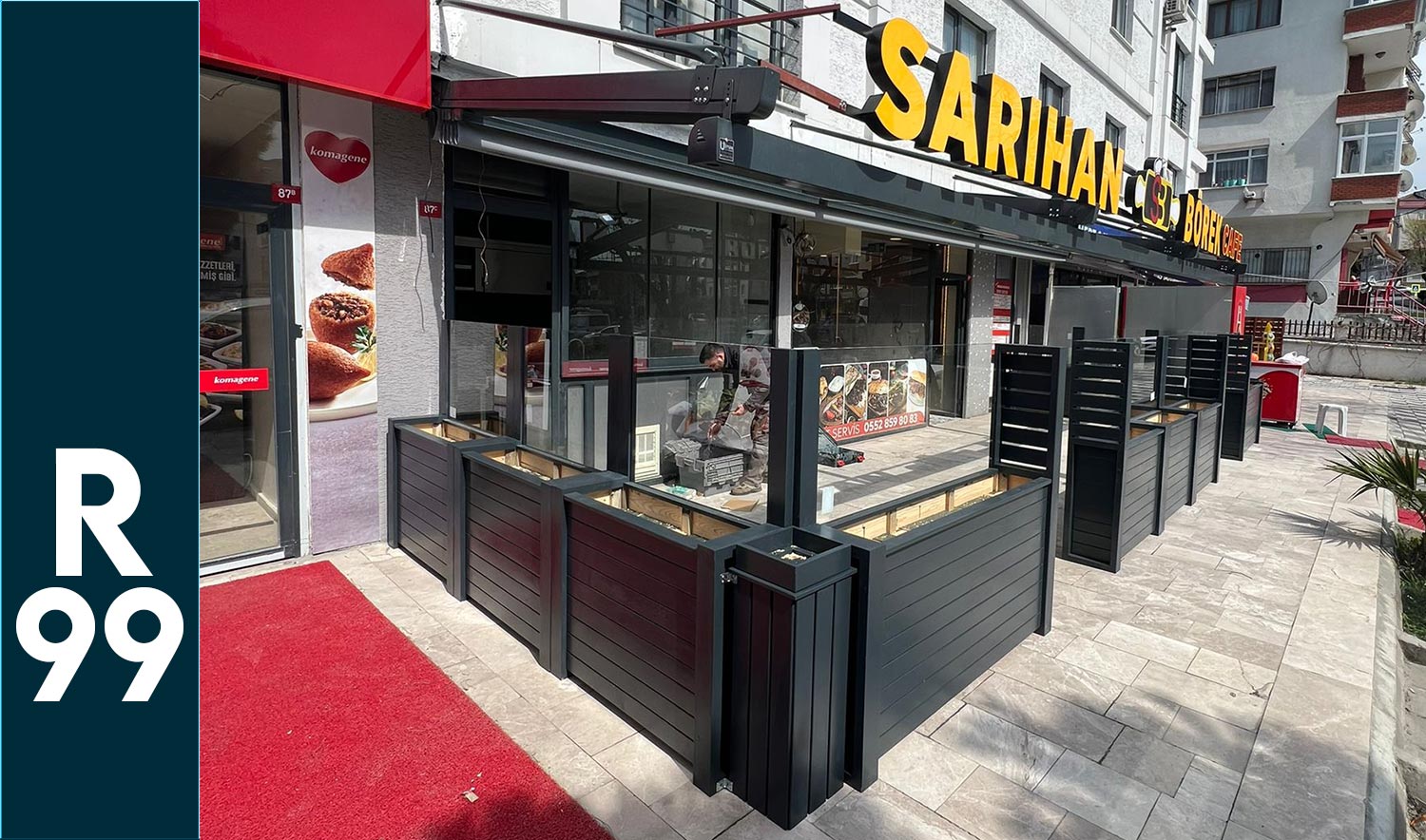 R99 ÇAM CAFE CAMLI RÜZGAR KIRICI