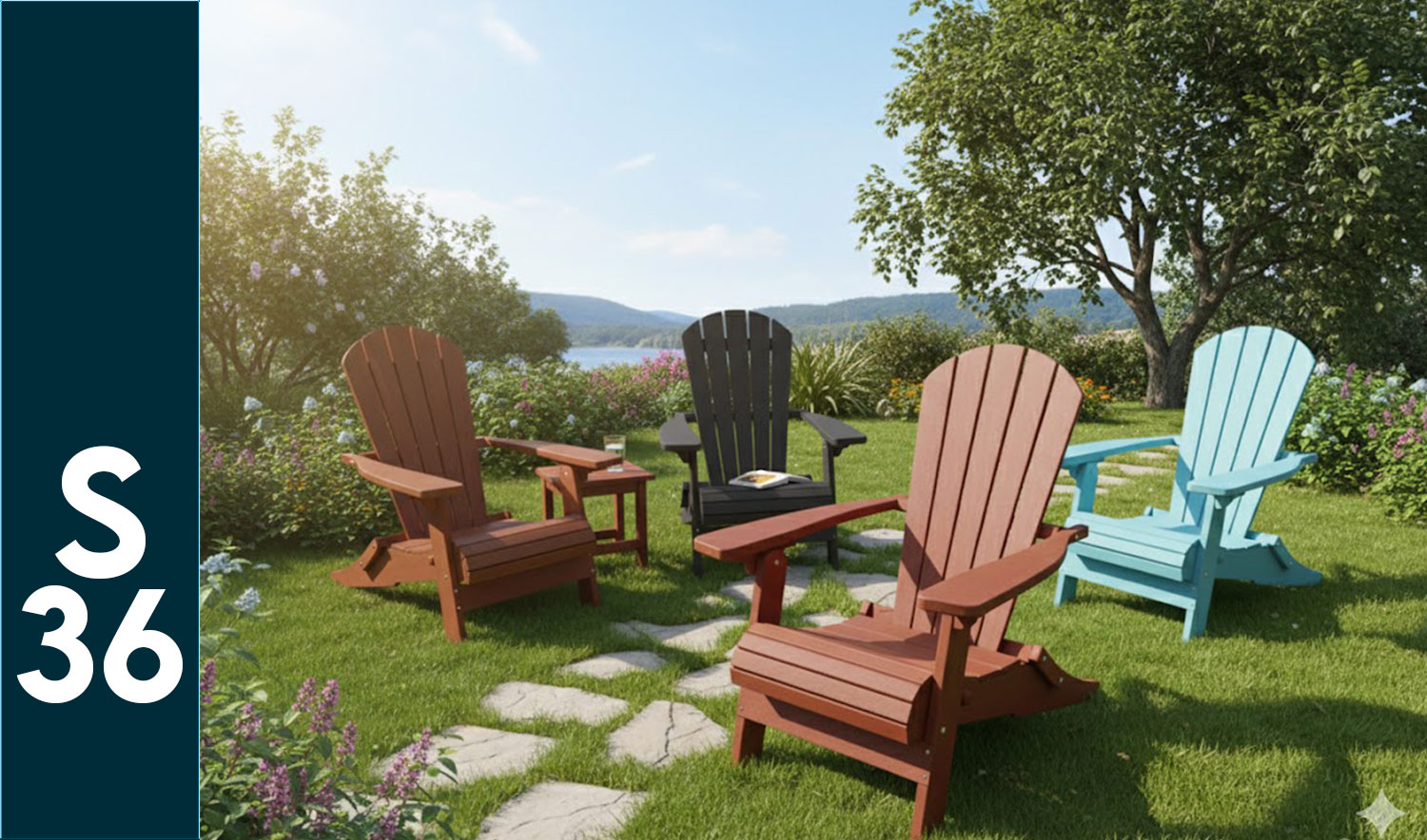 S36 Katlanabilir Ahşap Bahçe koltuğu - İstanbul