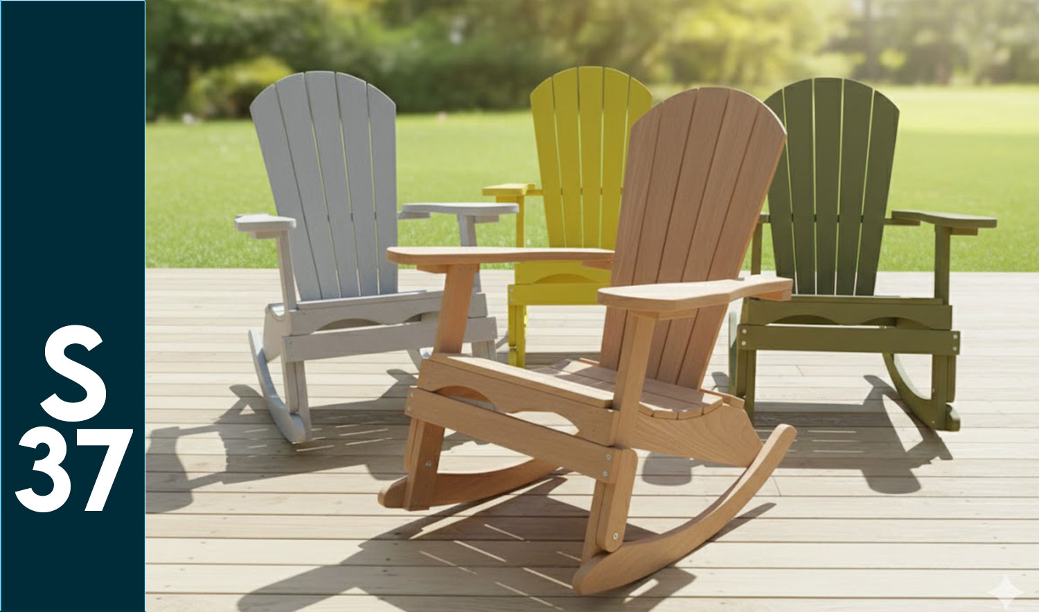 S37-R Sallanır Ahşap Bahçe Koltuğu - Tokyo