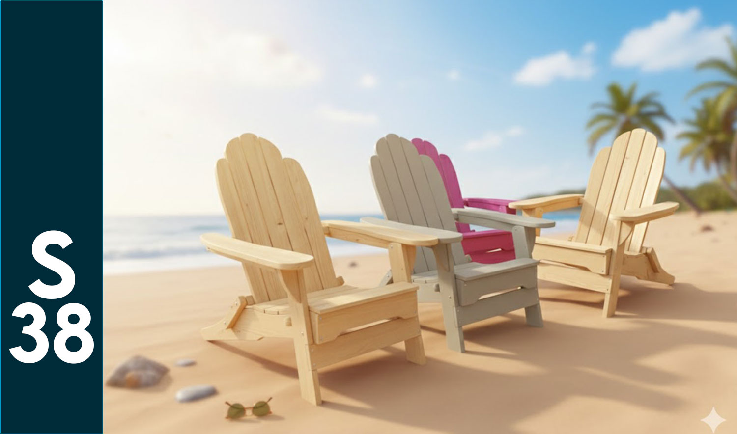 S38 Katlanabilir Ahşap Bahçe Koltuğu